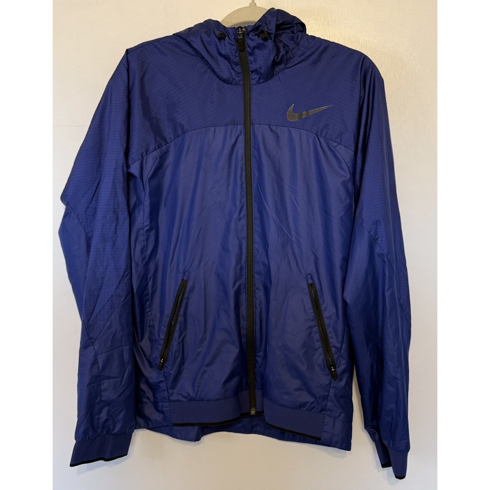 Nike Dri-FIT Essential Windbreaker Training Jacket – Blue – (Size: S) 810157-455